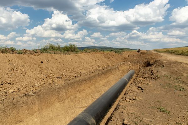 Gas Line Trenching in Mount Vernon