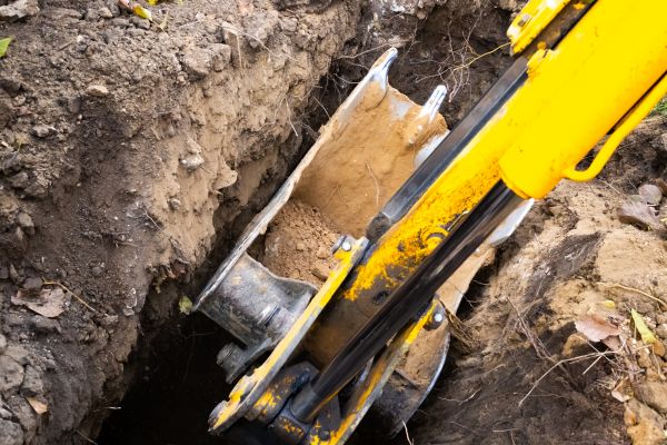 Downspout Trenching in Mount Vernon