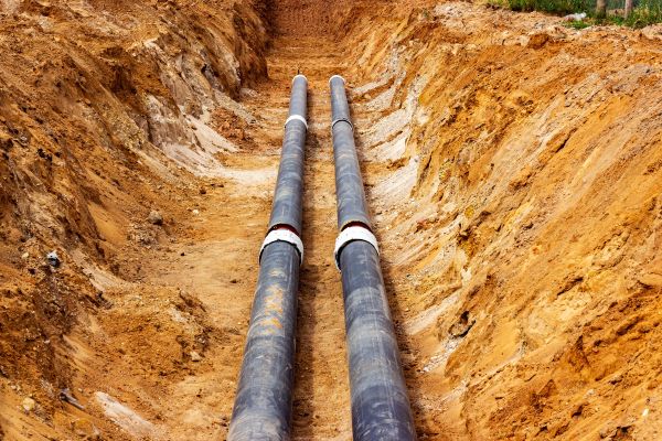 Water Line Trenching in Mount Vernon