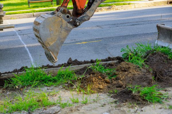Sewer Line Trenching in Mount Vernon