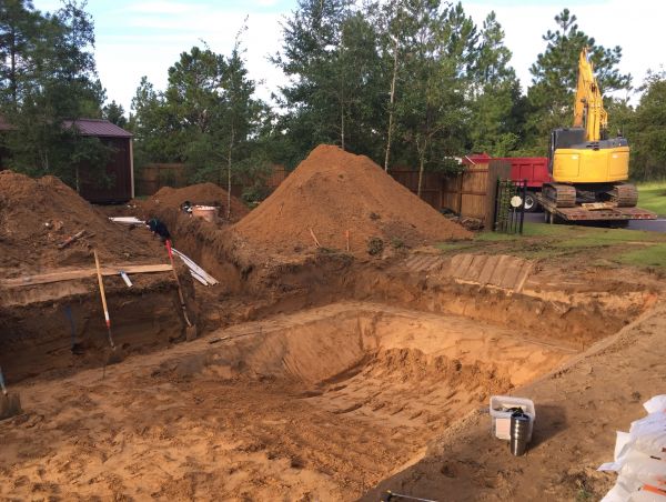 Pool Site Excavation in Mount Vernon